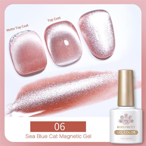 Born Pretty 10 ml Sea Blue Kedi gözü oje SB-06 (56466)