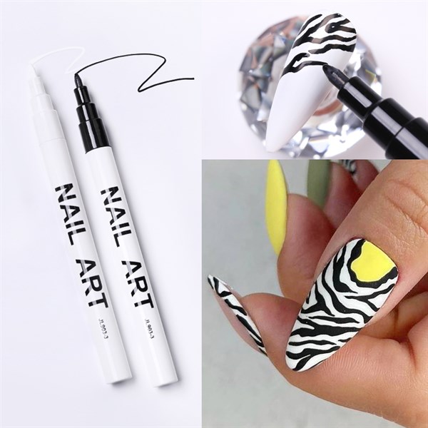 Nail Art çizim kalemi KIRMIZI (53542-5) - detay görseli 2