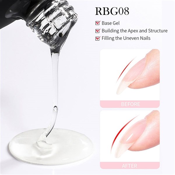 Born Pretty Rubber Base Kat RBG07 (15ml) 55341-7 - detay görseli 3