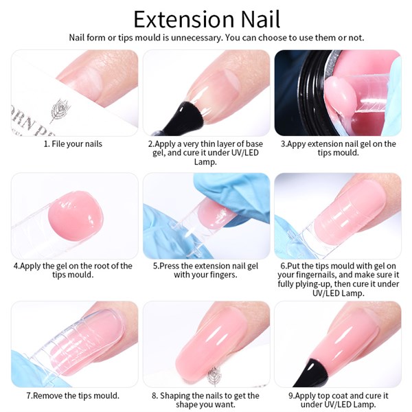 Born Pretty Non stick Extension Gel Şeffaf NSG-01 (56021) - detay görseli 4