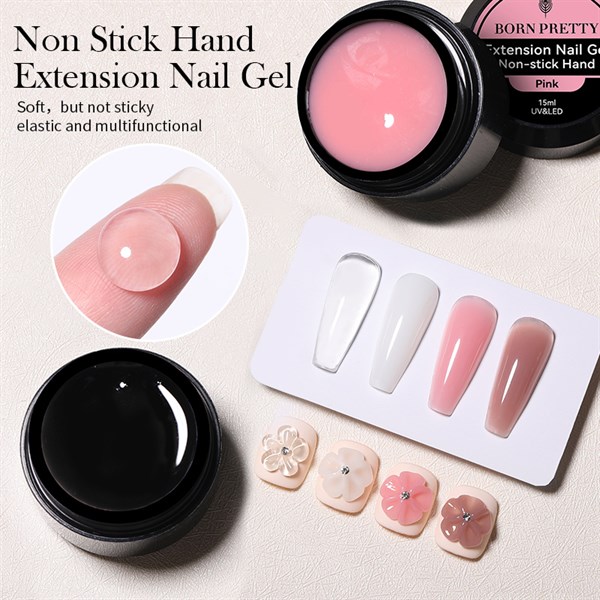 Born Pretty Non stick Extension Gel Şeffaf NSG-01 (56021) - detay görseli 5