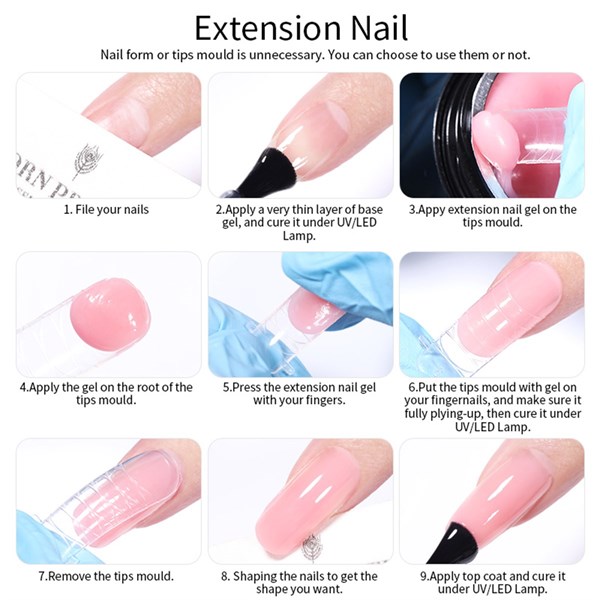 Born Pretty Non stick Extension Gel Milky White NSG-02 (56021) - detay görseli 3