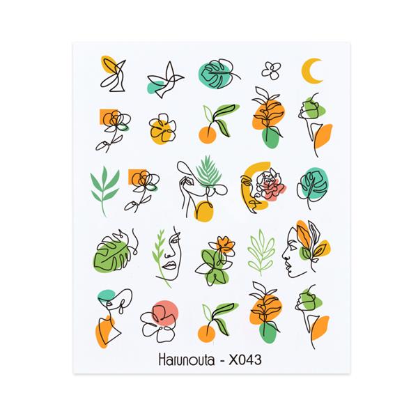 Su transferli nail art sticker X043 (50127-1)