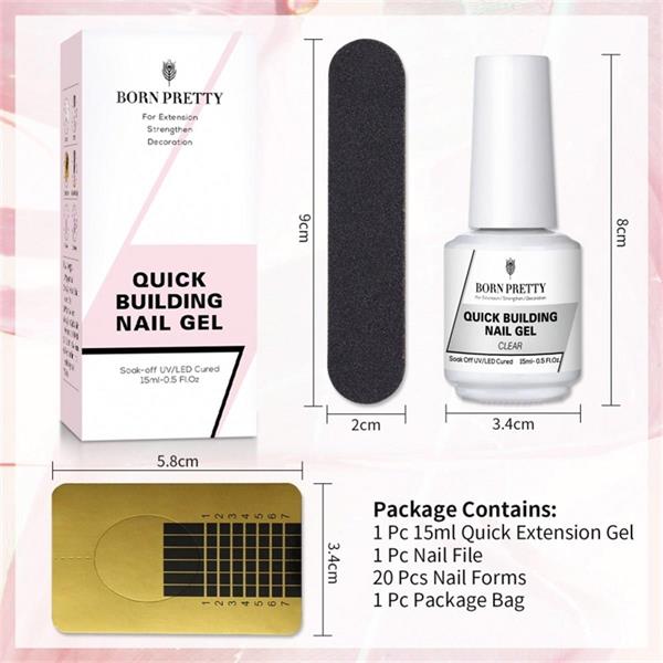 Born Pretty Builder jel set 15 ML BABY PINK (53982)