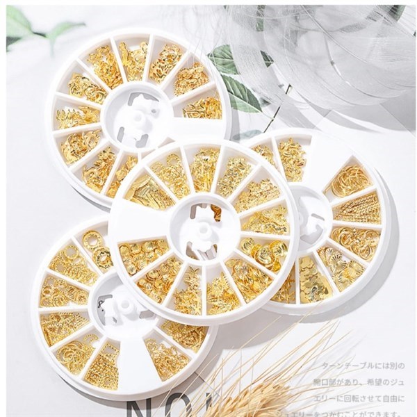 Metal Nail Art Tırnak süsü (F693-7) - detay görseli 2