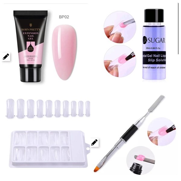 Poly Jel 4'lü set - Beyaz - detay görseli 1