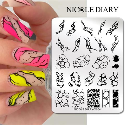 Nicole Diary metal stampa tabakası X004 (56251)