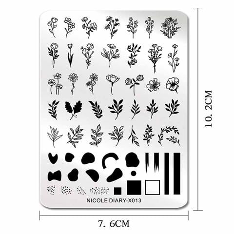 Nicole Diary metal stampa tabakası X013 (56260)