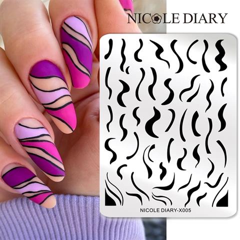 Nicole Diary metal stampa tabakası X005 (56252)