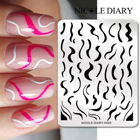 Nicole Diary metal stampa tabakası X005 (56252)