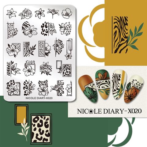 Nicole Diary metal stampa tabakası X020 (57429)