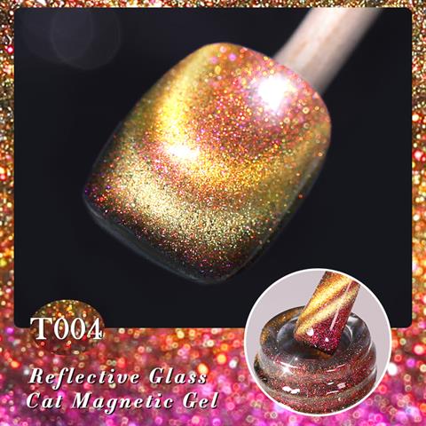 BORN PRETTY 15ml Hema Free Rainbow Reflective Kedi Gözü Kalıcı oje T004 (58695)