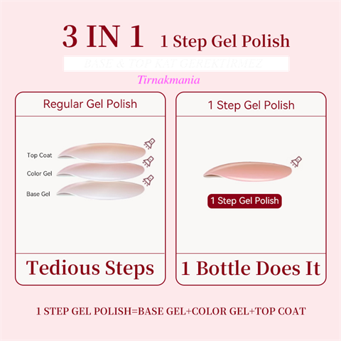 URSUGAR 12 ml 3in1 Kalıcı Oje UR-S34 (60018)