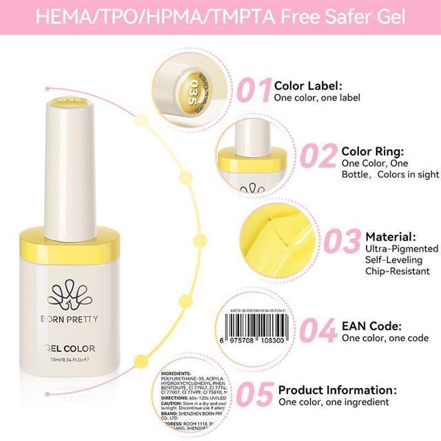BORN PRETTY PRO TERRA 10ml Hema Tpo Free Kalıcı Oje 105 (62072)