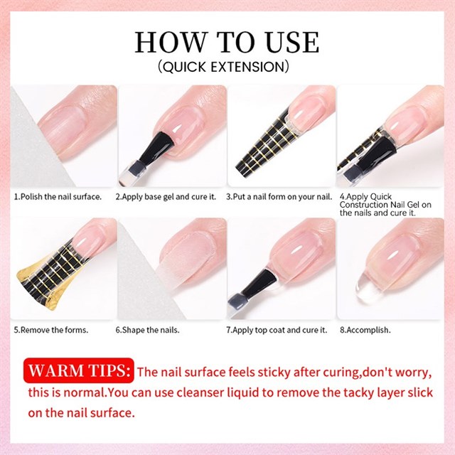 BORN PRETTY PRO 15ml BIAB HEMA Free Quick Building Nail Extension Gel B002 (59654)