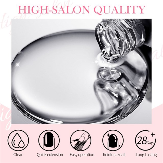 BORN PRETTY PRO 15ml BIAB HEMA Free Quick Building Nail Extension Gel B002 (59654)