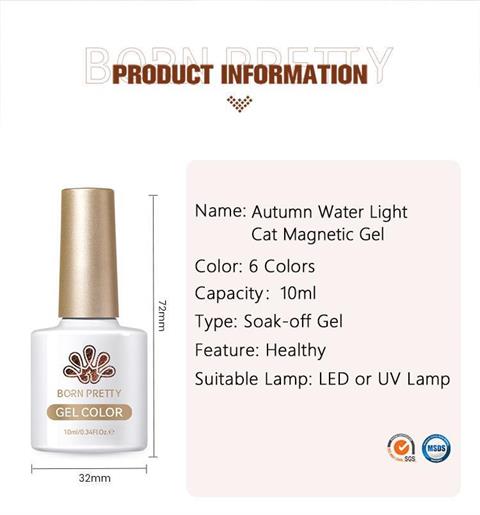 BORN PRETTY 10ml Autumn Water Light Kedi Gözü Kalıcı Oje AW04 (60216)