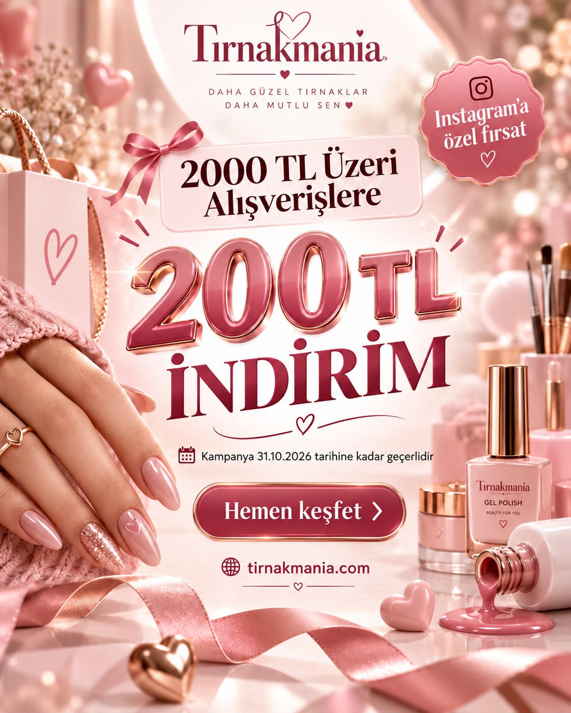Tırnakmania kampanya duyurusu