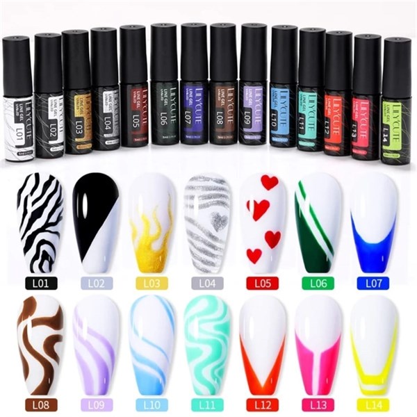 Lily Cute Nail art çizim ojesi (UV gel) 53335-06 - detay görseli 5