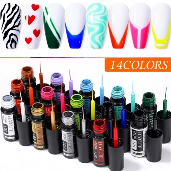 Lily Cute Nail art çizim ojesi (UV gel) 53335-07 - detay görseli 4